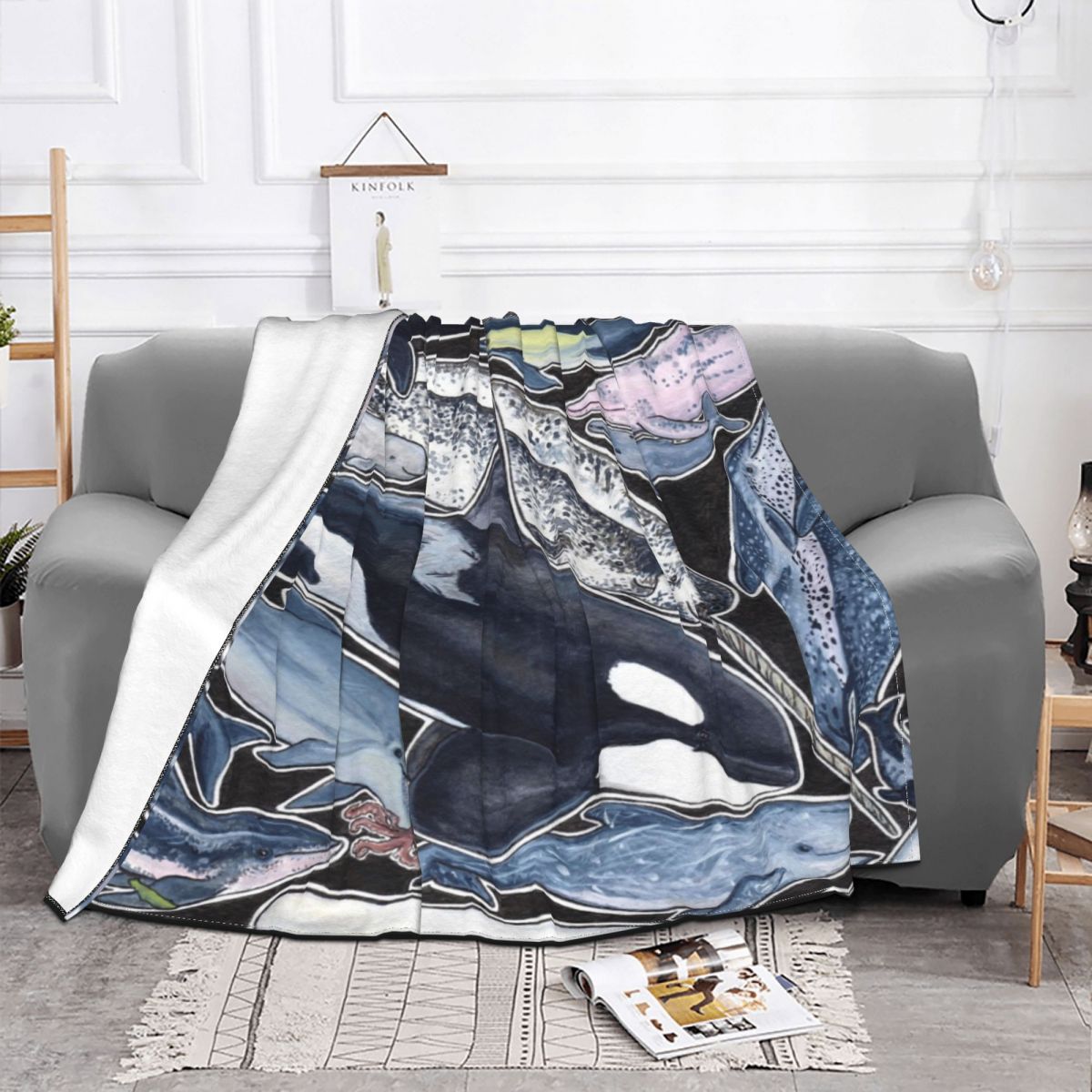 YINGD James Singer Arthur flanellen deken beddengoed fleece