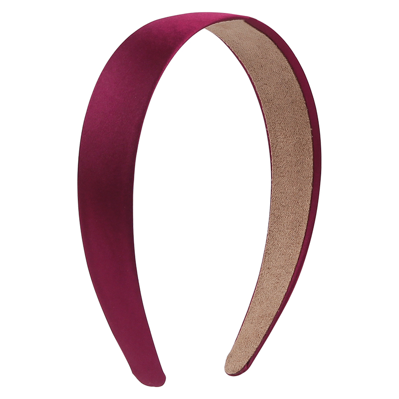 1 Pc Popular Lady Solid Satin Hair Band Plain Alice Headbands For Girls 1Inch Width Ribbon Headband Sales DIY Hair Accessori