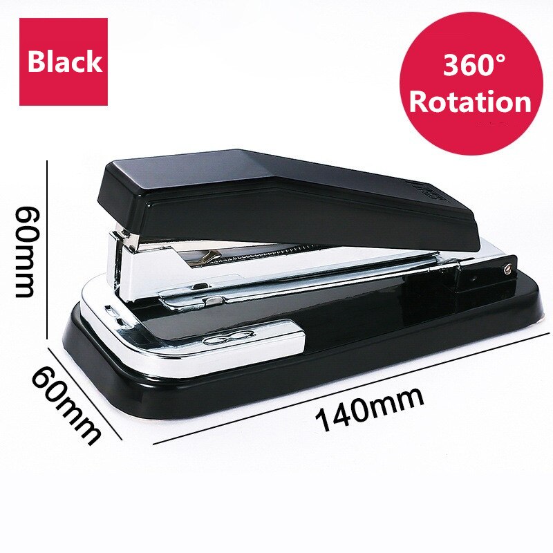 Deli Manual Stapler 360° Rotatable Universal Staple School Business Office Supplies Student Stationery Binding Tool