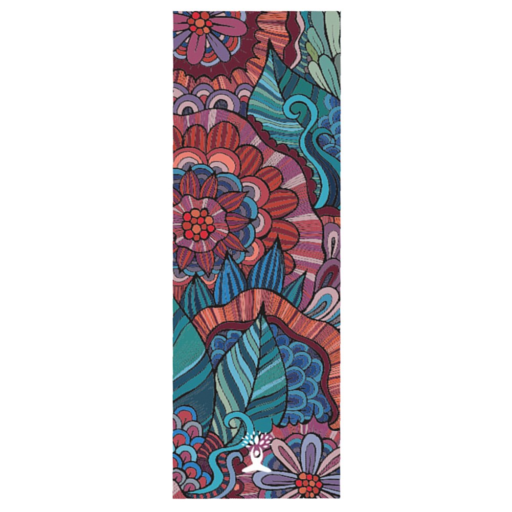 Toalla de microfibra para Yoga y Pilates, manta suave y cómoda con estampado deportivo, absorción del sudor, 185x63cm: Datura Lotus