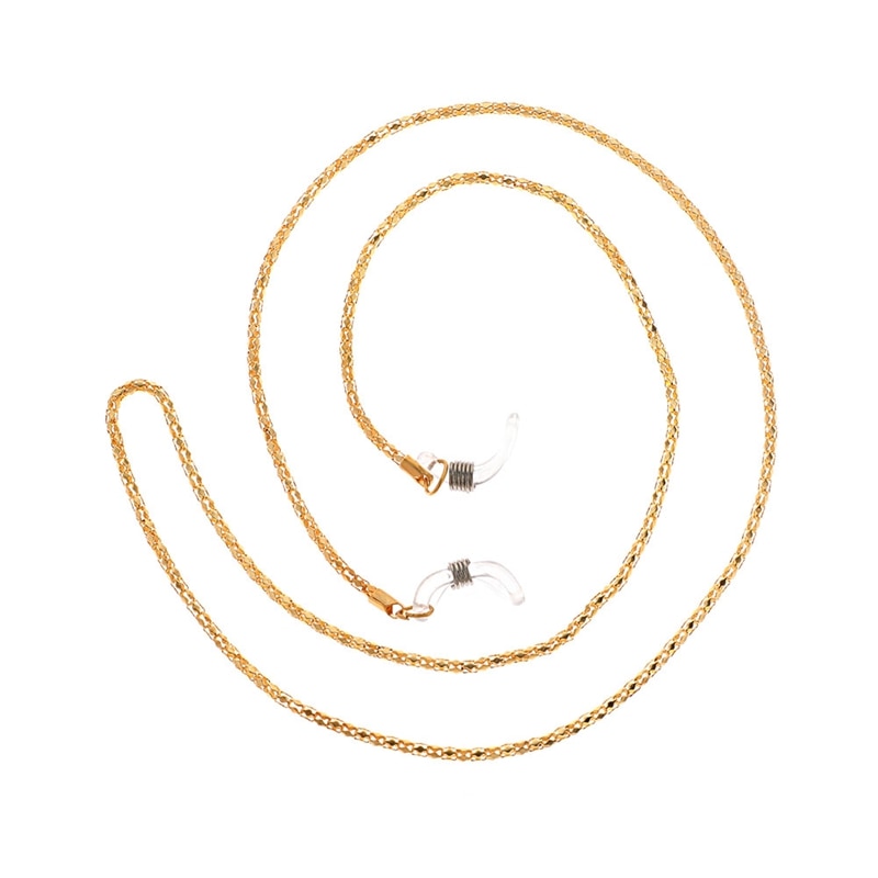 Solglasögon halsband halsband metall glasögon glasögon kedjesnöre för läsglasögon