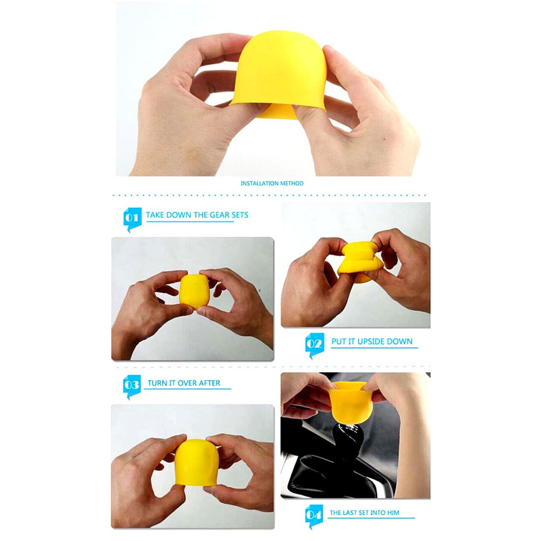 Pomo de palanca de cambios de silicona UNIVERSAL para coche, accesorios para coche, cubierta de perilla de freno de mano, funda protectora para llave