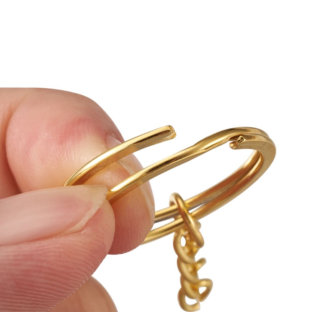 360pcs DIY Keychain Making Kits with Iron Split Key Rings Close but Unsoldered Jump Rings Alloy Iron Screw Eye Pin Peg Bails