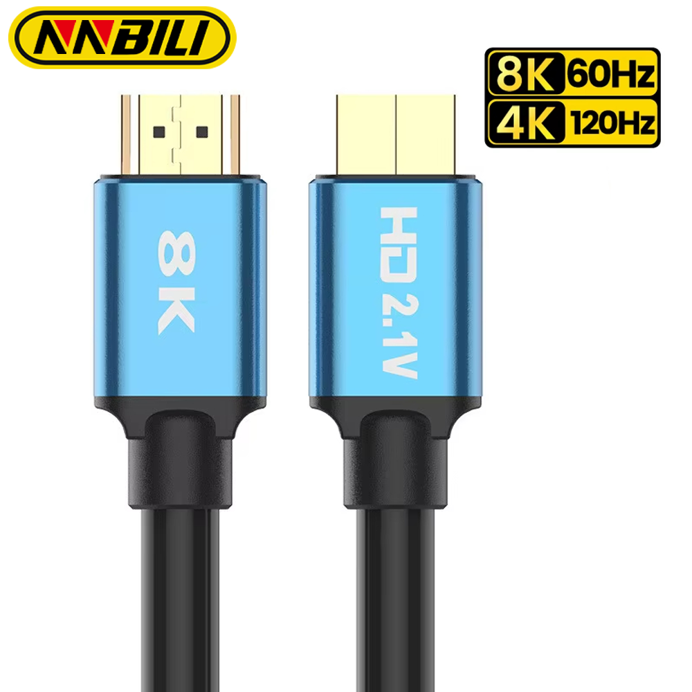 NNBILI câble vidéo de Surveillance de sécurité d'ingénierie haute vitesse 8K 60Hz 4K 120Hz HD 2.1 Version pour câble d'ordinateur portable PC
