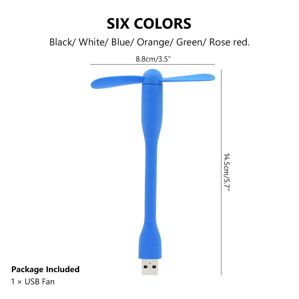Mini USB ventilador gadgets portátil Mini USB Flexible Cool ventilador de para Tablet ordenador portátil banco de energía verano Gadget ordenador