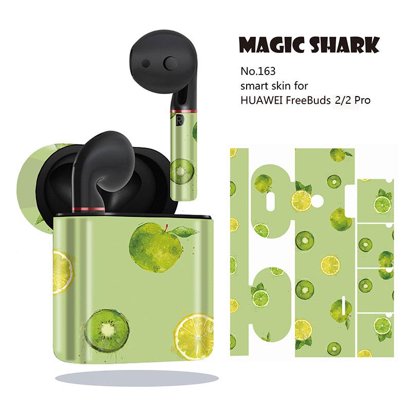 Magie Hai Beere Ananas Zitrone Melone PVC Aufkleber fallen Abdeckung wickeln Haut für Huawei Freebuds 2/2 Profi Kopfhörer