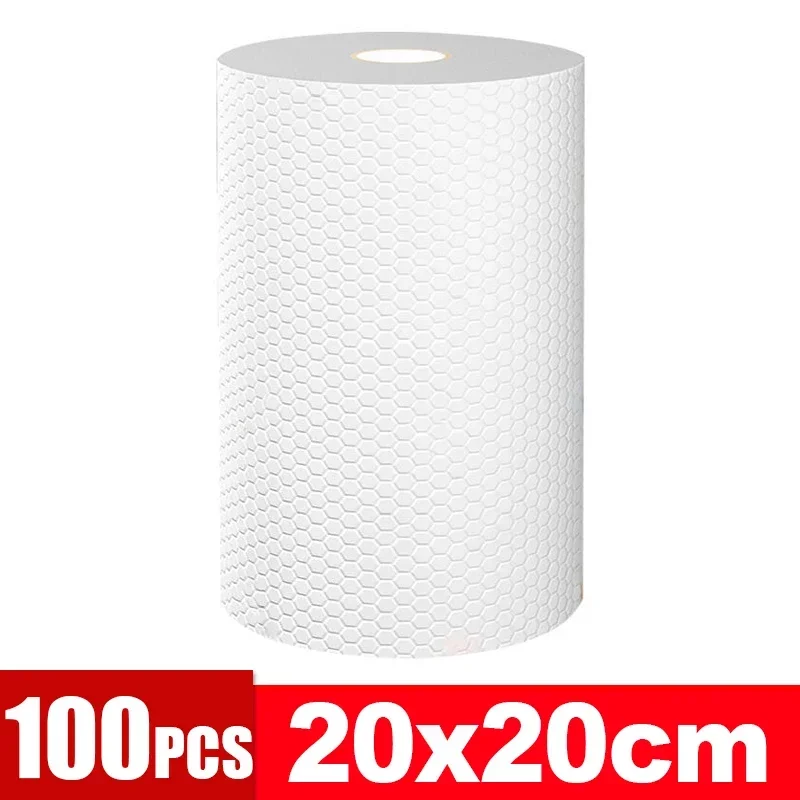 Niet-geweven Wegwerppoetsdoeken Vodden voor Huishoudelijke Keuken Afwassen Schuursponsjes Vaatdoeken Doekjes Handdoeken Cleaner Gereedschap: Blauw