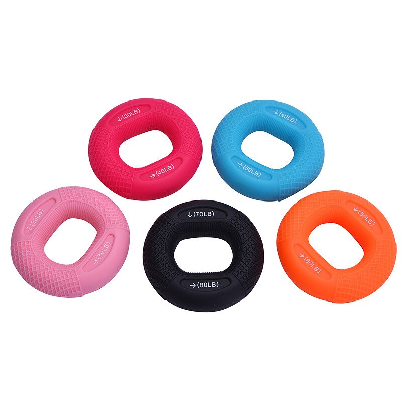 Anillo de agarre de mano ajustable de silicona, expansor de entrenamiento de fuerza y agarre, anillo de goma, entrenamiento de potencia muscular, ejercicio, gimnasio, Fitness