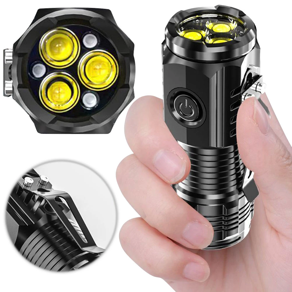 3led Super Heldere Zaklamp 300lm Auto Reparatie Werklampen Anti-Slip Garage Mechanic Lamp Usb Opladen Voor Outdoor Camping Gebruik