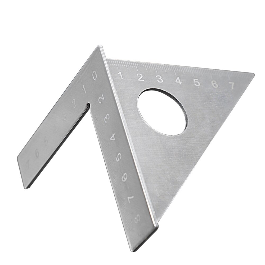 45+90 Degree Angle Ruler Stainless Steel Angle Protractors Multifunction Ruler Woodworking Measuring Instruments Marking Gauge
