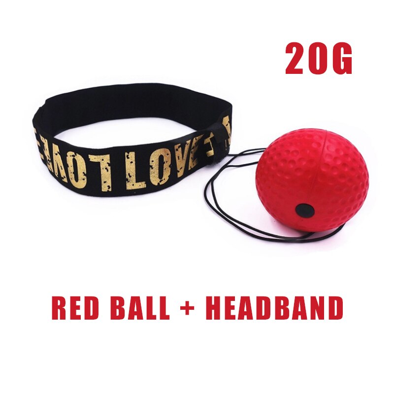 Head-Mounted Boksen Snelheid Bal Pu Boksen Apparatuur Sanda Training Hand-oog Reactie Zandzak Thuis Fitness: red