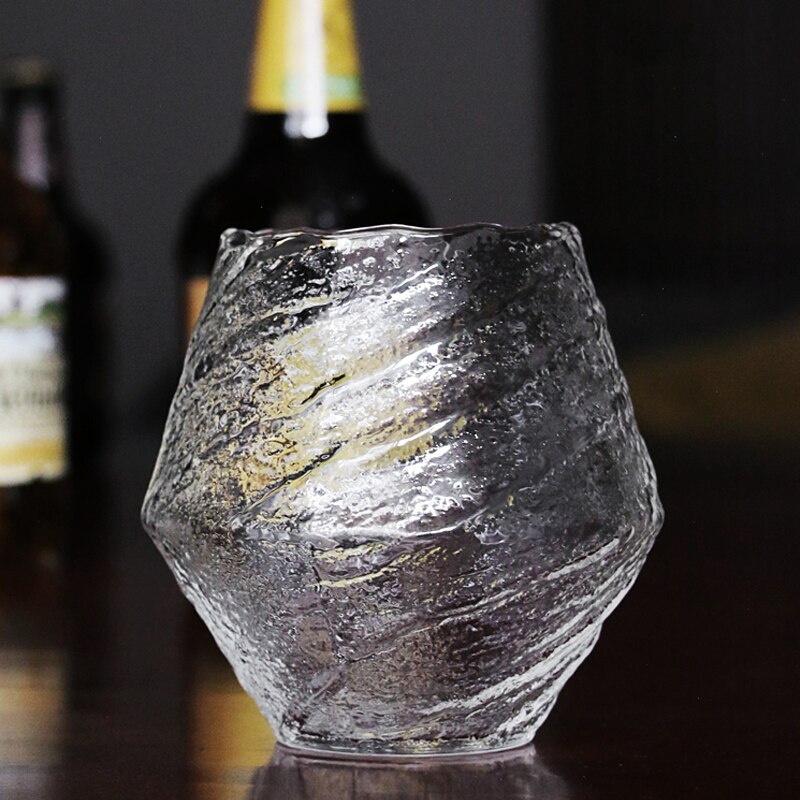 Japansk hammer kop cocktail glas whisky te kaffe vand brandy vodka krus diamant krystal glas kopper gennemsigtige snapseglas