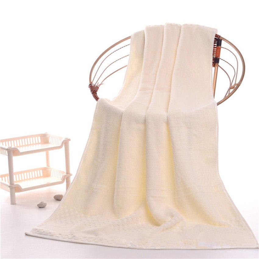 750g Luxe Egyptische Katoenen Handdoeken badkamer voor Volwassenen Grote Sauna Badstof Handdoeken Grote Lakens 70*145 cm strand Handdoeken: Licht Geel