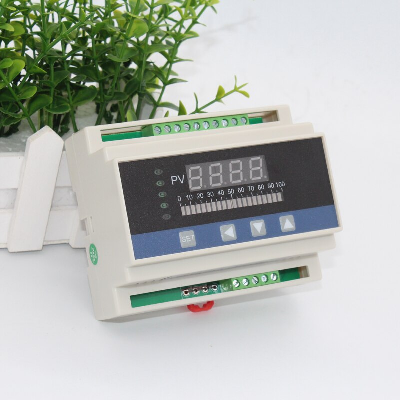 4-20mA display meter with 4 ways relay and DC24V voltage output din water liquid level pressure temperature .etc. controller