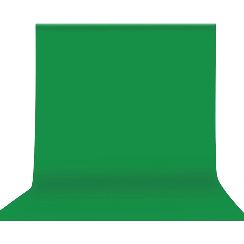 3 x 4M / 10 x 13Ft Green Sn Backdrop Studio Photography Background Washable Polyester-Cotton Fabric: Default Title