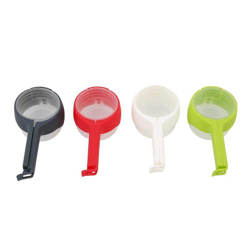 Clip de sellado de bocadillos pinza selladora para mantenimiento fresco de plástico auxiliar de ahorro de alimentos de viaje Gadgets de cocina sello verter bolsa de almacenamiento Clip
