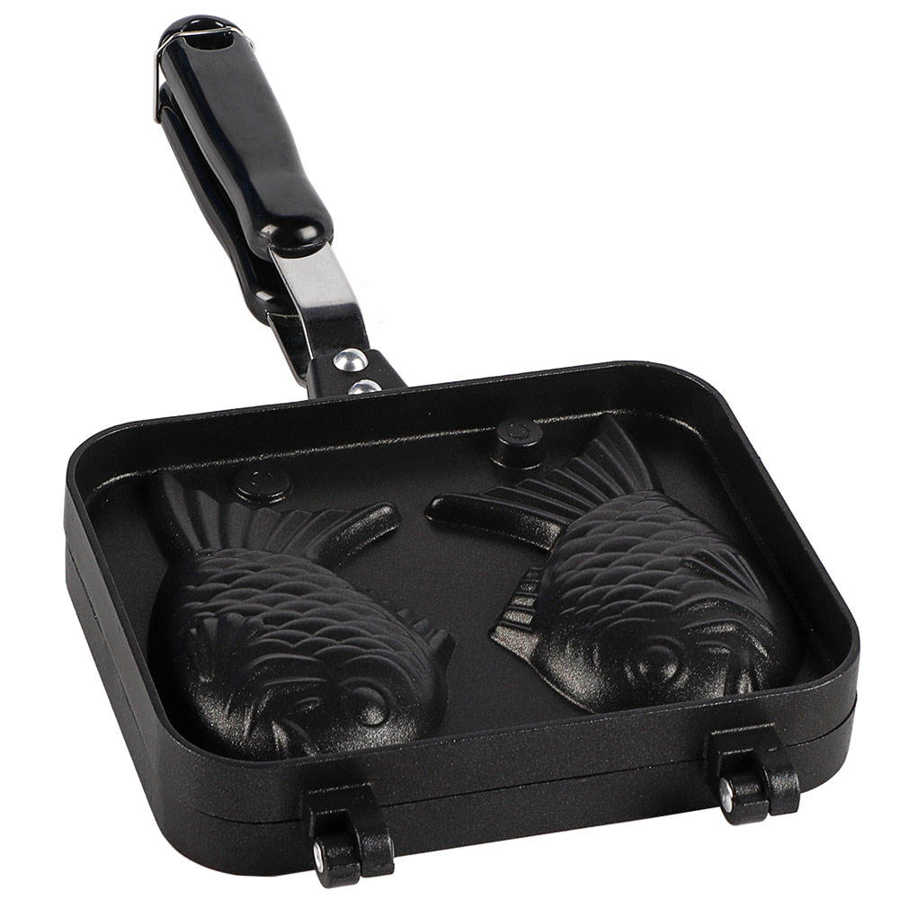 Waffle Maker 2 Sided Fish Shape Waffles Baking Mold Kitchen DIY Takoyaki Egg Bubble Cake Oven Breakfast Machine Waffle Maker