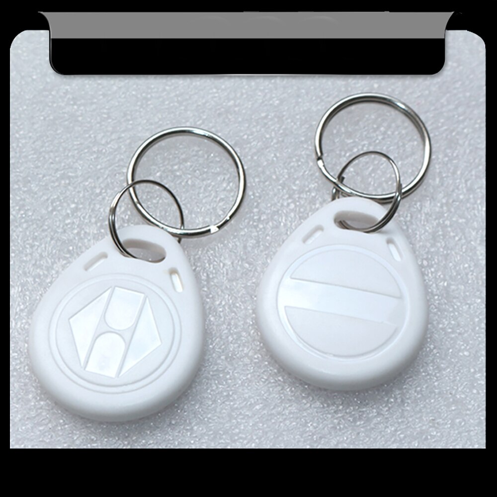 Porte-clés EM4305 125Khz, 10 pièces, copie inscriptible, identification EM, étiquette RFID, anneau, accès au jeton de proximité, copie: White
