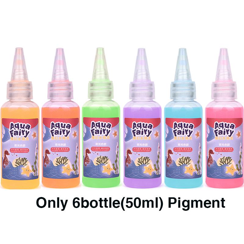 Leuchtende Fee, magische Wasserelfe, leuchtet im Dunkeln, ozeanische Form, Aqua-Fee-Gel-Sets, DIY-Handwerk, Materialien, für Kinder: Rosa