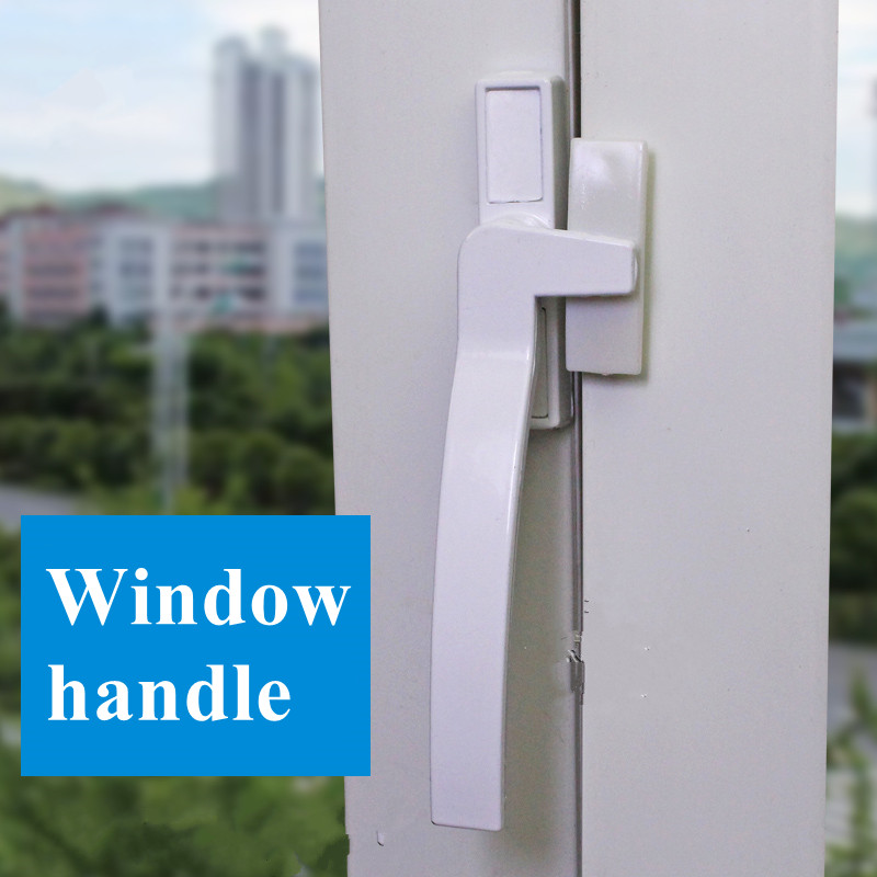 Aluminum alloy casement window handle latches plastic steel push open door window lock buckle replacement parts window stopper: left