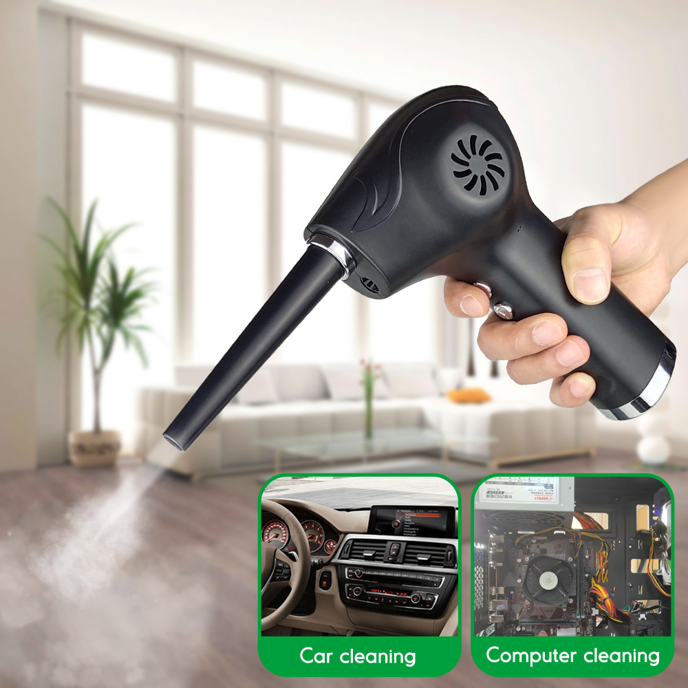 Draadloze Air Duster 6000/10000Mah Gecomprimeerd Usb Dust Blower Oplaadbare Kan Stofdoek Voor Toetsenbord Camera Cleaning