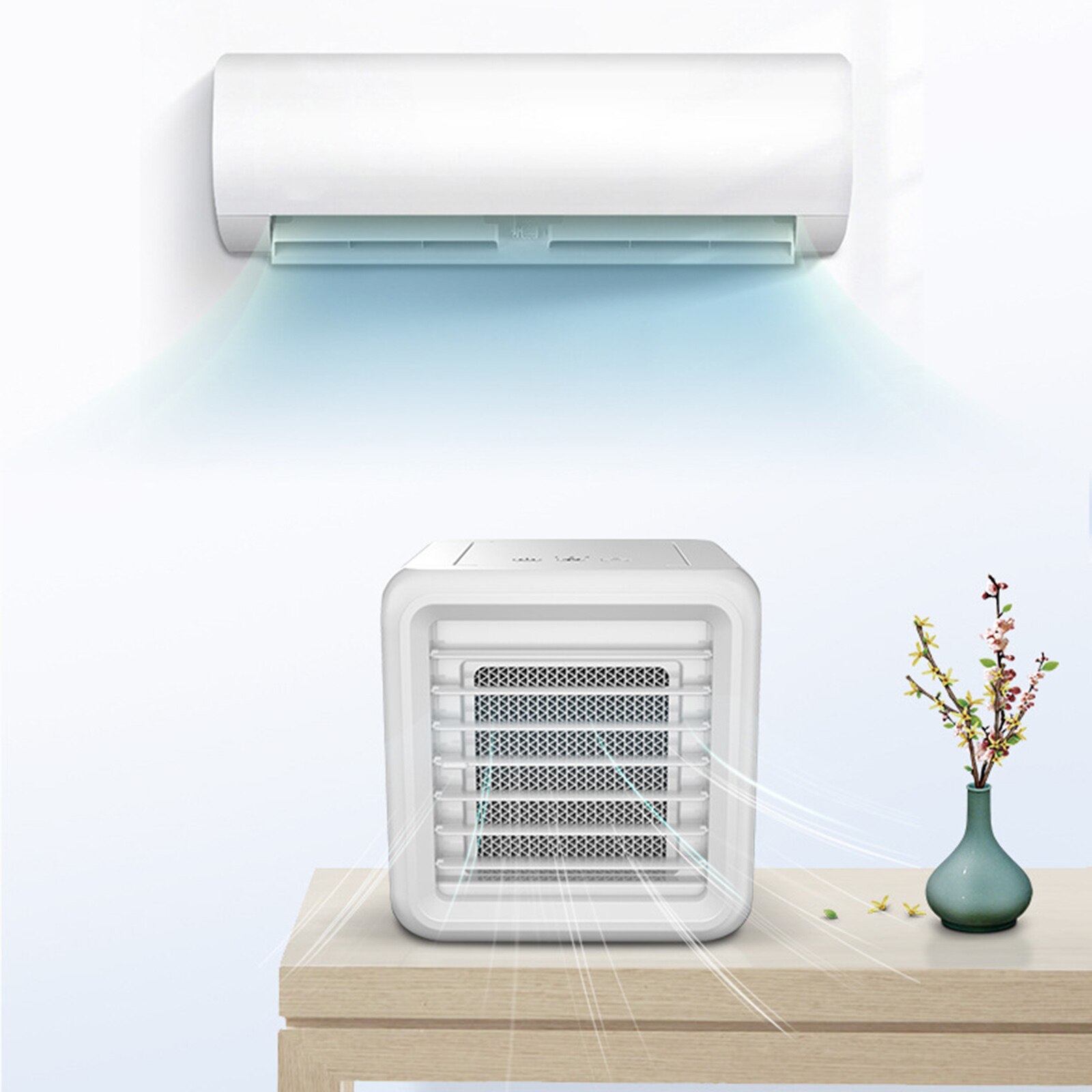 Humidifier Air Purifier USB Mini Home office Portable Air Cooler Fan Desktop 7 Colors Air Cooler Fan