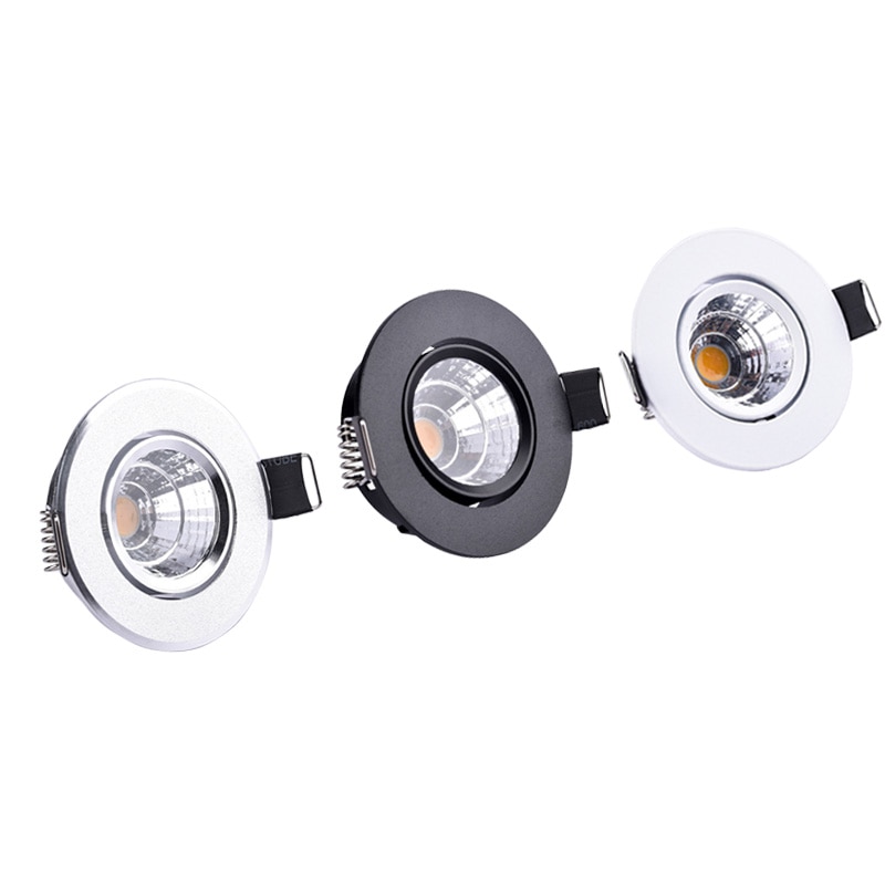 3W 5W Led Spots Mini Led Plafond Onderaan Lichten AC85-265V Verzonken Gloeilampen Voor Kabinet Teller Showcase Thuis verlichting