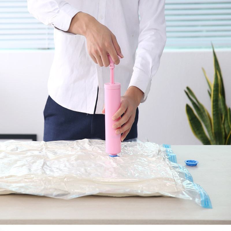 Break-proof vacuum bag clothes storage bag with valve transparent border compression storage bag travel space-saving sealing bag