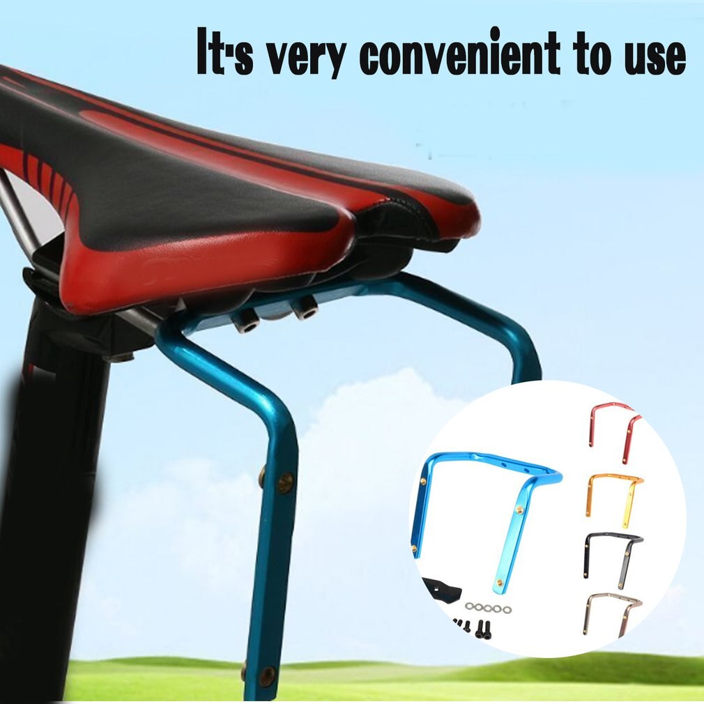 Aluminum Alloy Bicycle Bottle Holder Adapter Cycling Double Water Bottle Cage Rack Converter Saddle Mount for MTB Road Bike