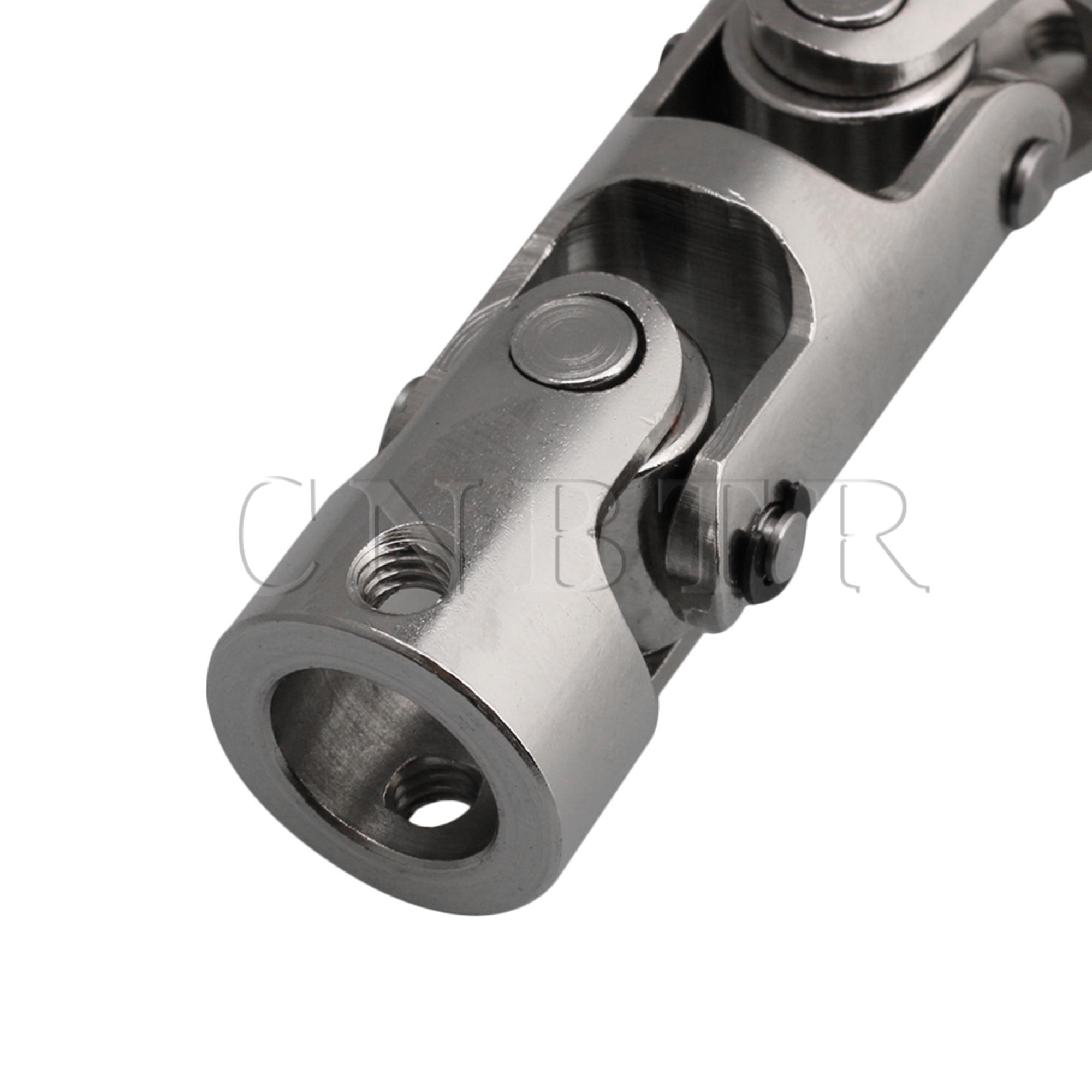 Cnbtr 10mm-10mm id 16mm od sølv 45# stål tre-sektions universal samling kobling aksel motor stik kobling med unbrakonøgle