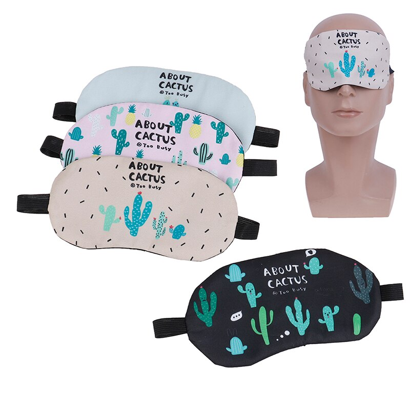 Parche de Ojos de animales de dibujos animados, funda suave acolchada para sombra para dormir, Linda máscara para dormir, descanso cómodo, venda de ojos para dormir, Parche de ojo de ayuda