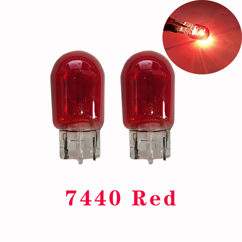 1/4/10pcs T20 7440 7443 WY21W W21W Halogen Bulbs 7443 W21/5W T20 Super Bright Backup Reversing Light For Car Signal Lamp 12V: green / 3000K
