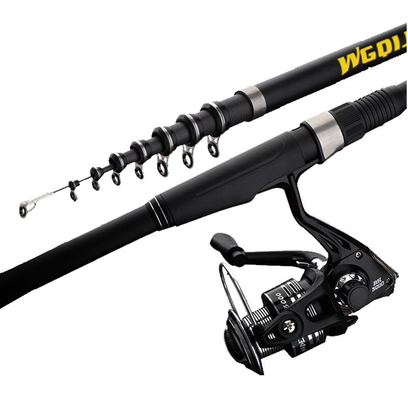 Power Telescopic Ocean Rock Fishing Rod 3.6m-6.3m Superhard Carbon Fiber Spinning Fishing Rod Necessary