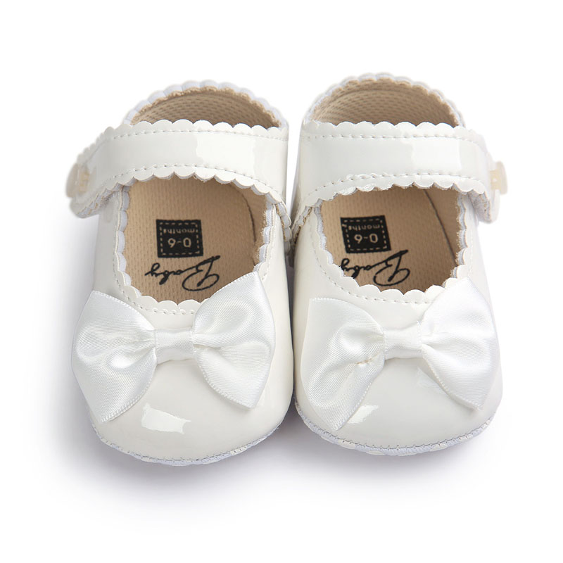 Chaussures Princesse Bébé Fille 0-18 Mois - Chausson Souple Antidérapant Avec Nœud Papillon