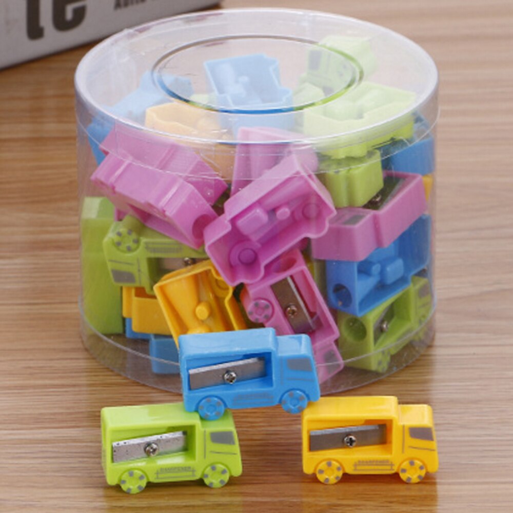 16pcs back to school Mini Kawaii Funny Owl Pencil Sharpener Desktop Stationery School Student style Random Color for