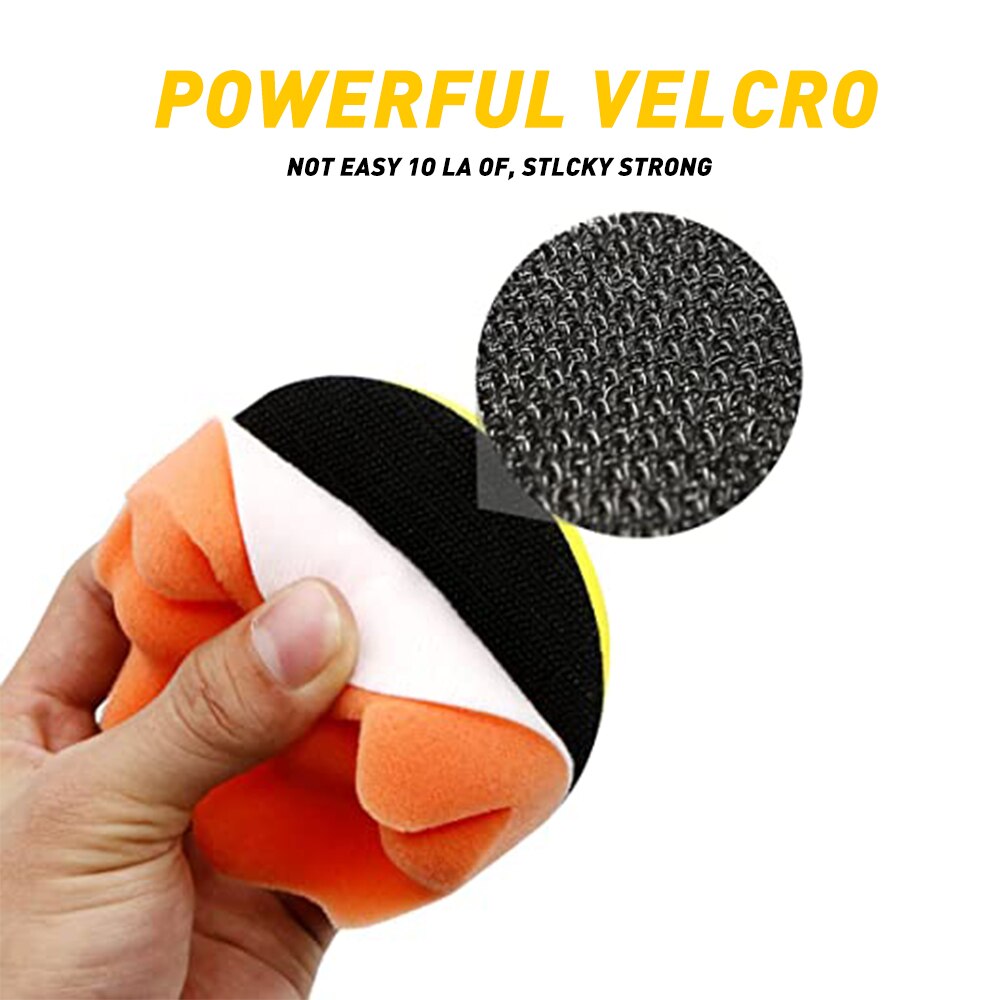 8Pcs 5/6/7 Inch Polishing Waxing Buffing Sponge Pads Kit For Compound Car Polisher Cleaning Tools Buffing Sponge Pad accessories