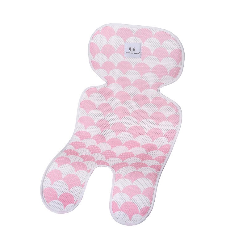 Sommer Kinderwagen Kühlung Pad 3D Luft Gittergewebe Atmungsaktive Kinderwagen matt Matratze Baby Auto Sitz Abdeckung Kissen für Neugeborene 33x67CM: Rosa Sektor