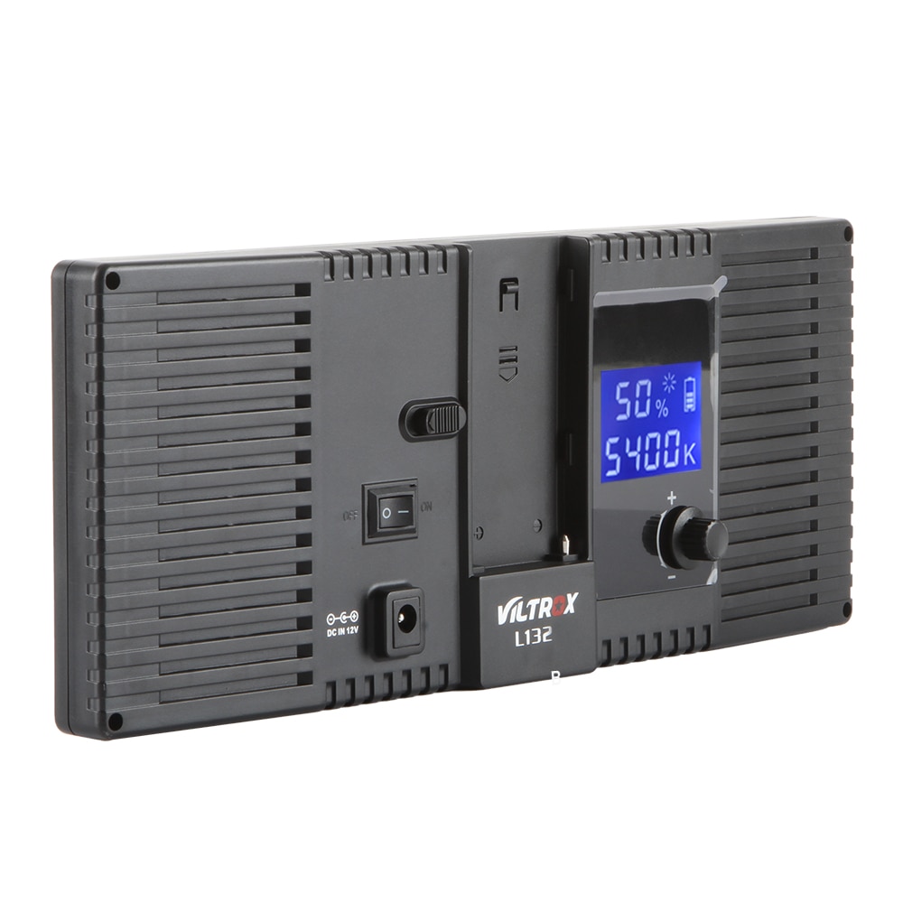 Viltrox L132B cámara de luz LED Ultra delgada pantalla LCD regulable estudio lámpara de luz LED Panel para DSLR cámara DV videocámara