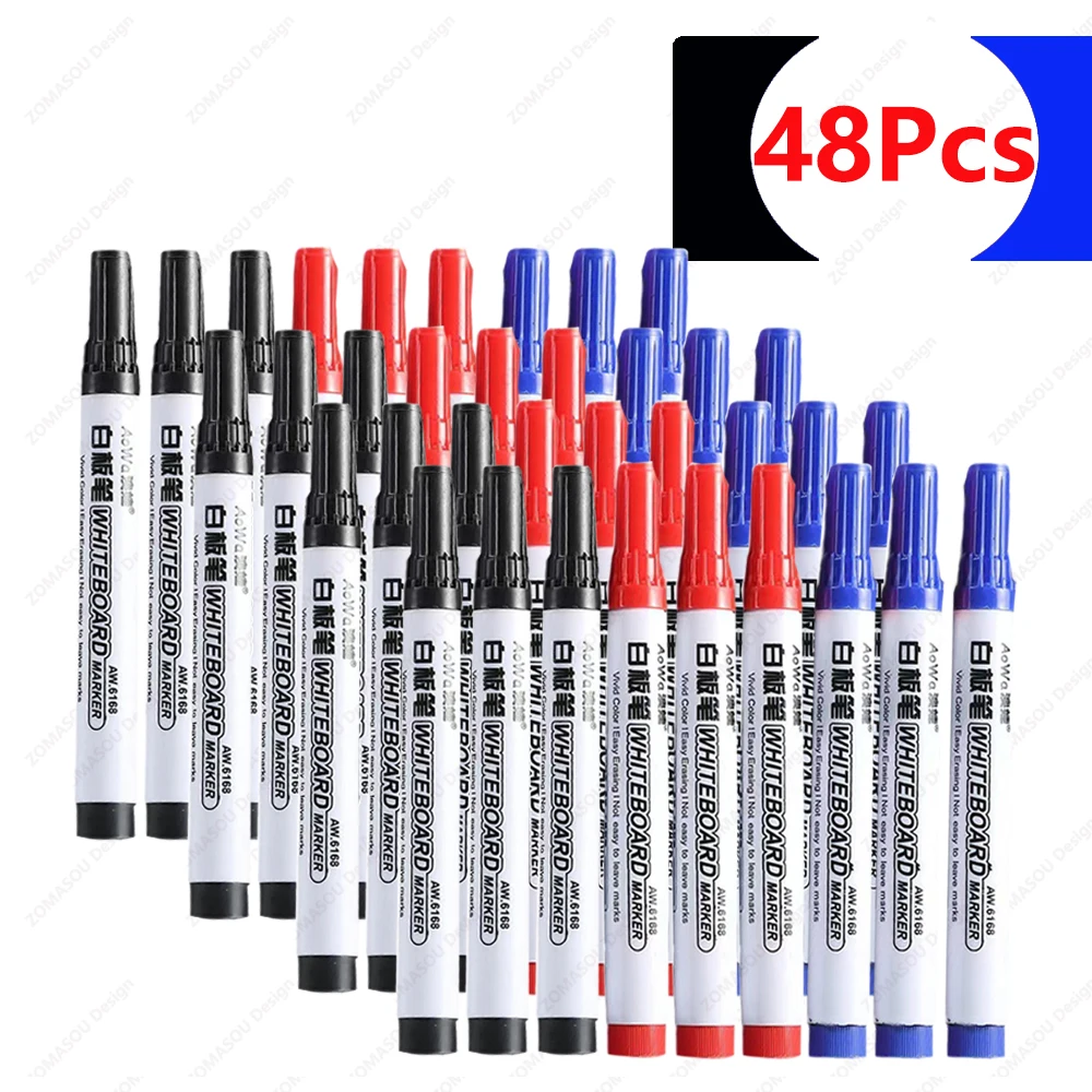 100-1pcs Erasable Whiteboard Marker Pen Teaching Chalk Blackboard Marker for Ceramics Glass Office School Art Stationery: Dark Khaki