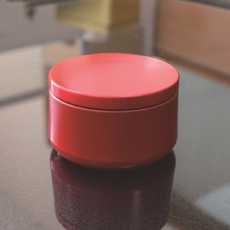 Tarros de lujo para velas con tapa de patrón de madera, contenedor redondo a granel, latas vacías, caja de almacenamiento de dulces, bote de cosméticos, negro y dorado, 6oz: red