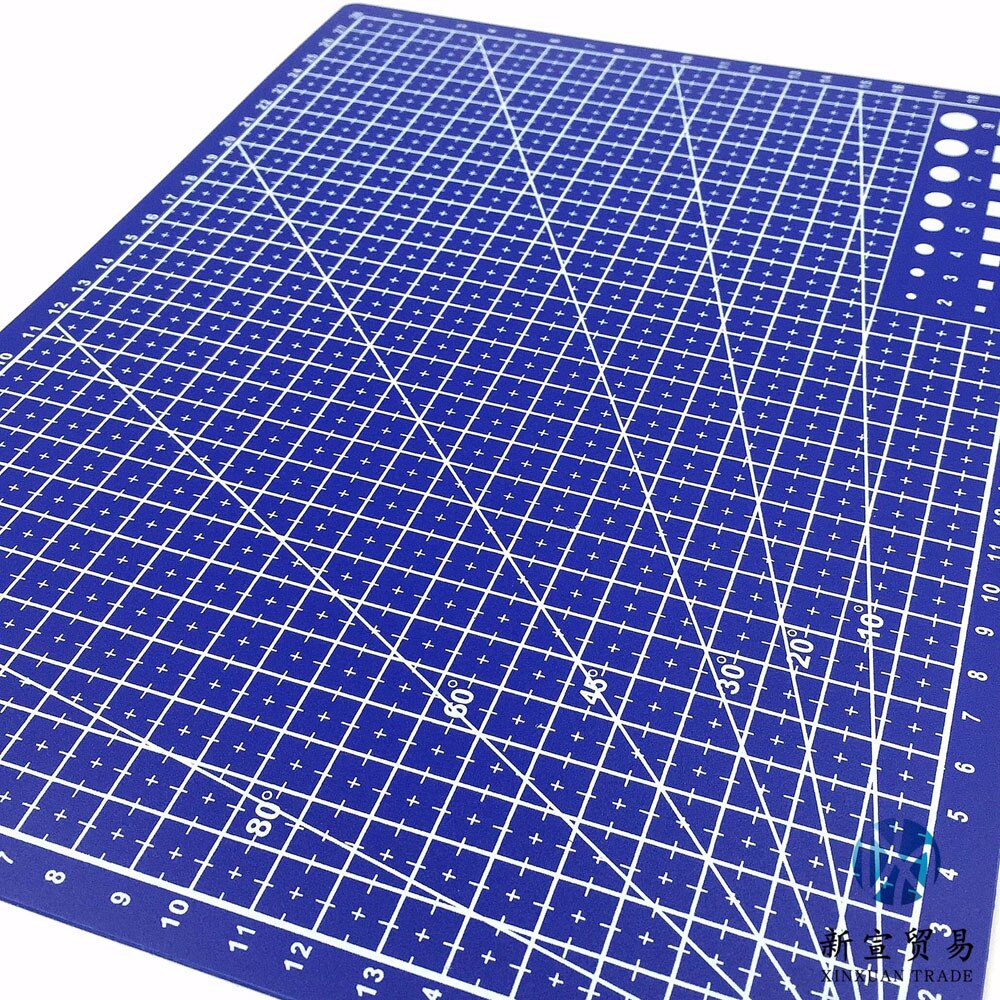 A4 Rectangle Grid Lines Cutting Mat Tool Plastic Cutting Board Mat Double-sided Cutting Pad Craft DIY Self-healing Cut Tools