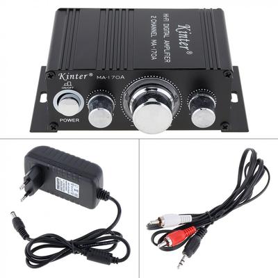 MA170A Mini Bluetooth-Compatible Power Amplifier 2.0 Channel Desktop Audio High Fidelity Digital Audio Amplifier: 12V3A power supply