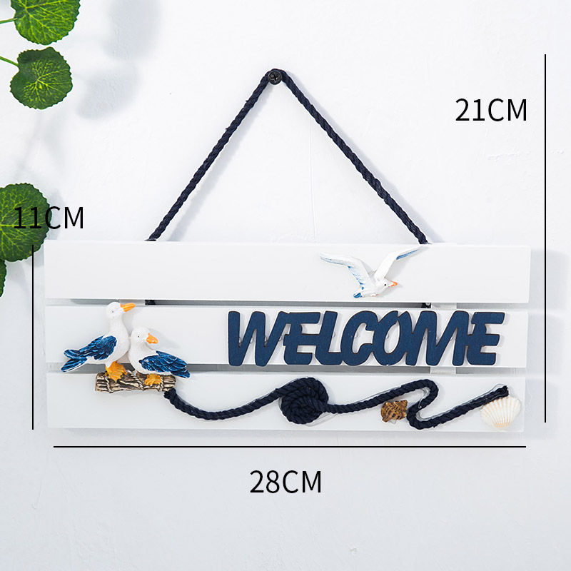 Mediterrane oceaan stijl hangende bord, creatieve houten toiletdeur decoratie, bar, coffeeshop, huis: Paars