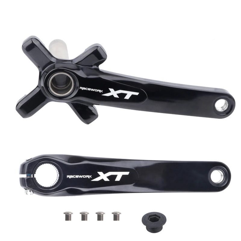 Mountain Bike Crankset 1x8/9/10/11/12Speed 170/175mm 32/34/36/38/40/42T Hollow four nails Chainring With Bottom Bracket BB68BB52
