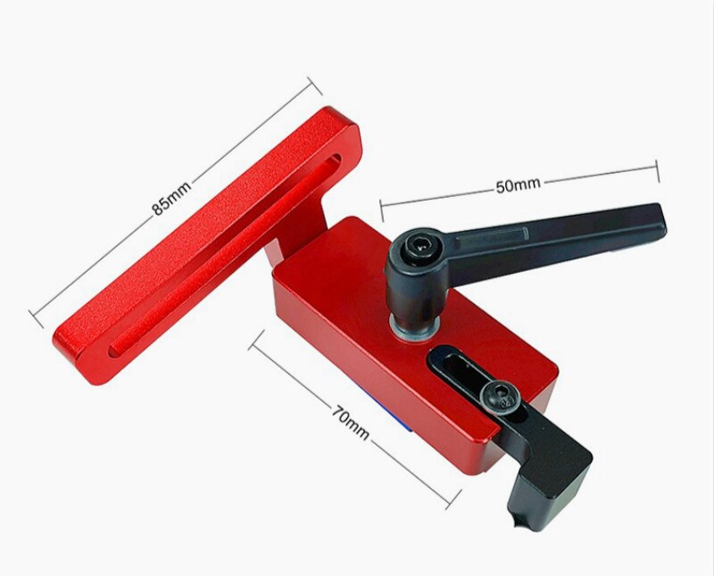 Woodworking Tools Chute Aluminium T-tracks Model 45 T Slot and Standard Miter Track Stop Miter Bar for Workbench Router Table: 1Pc Miter Track Stop