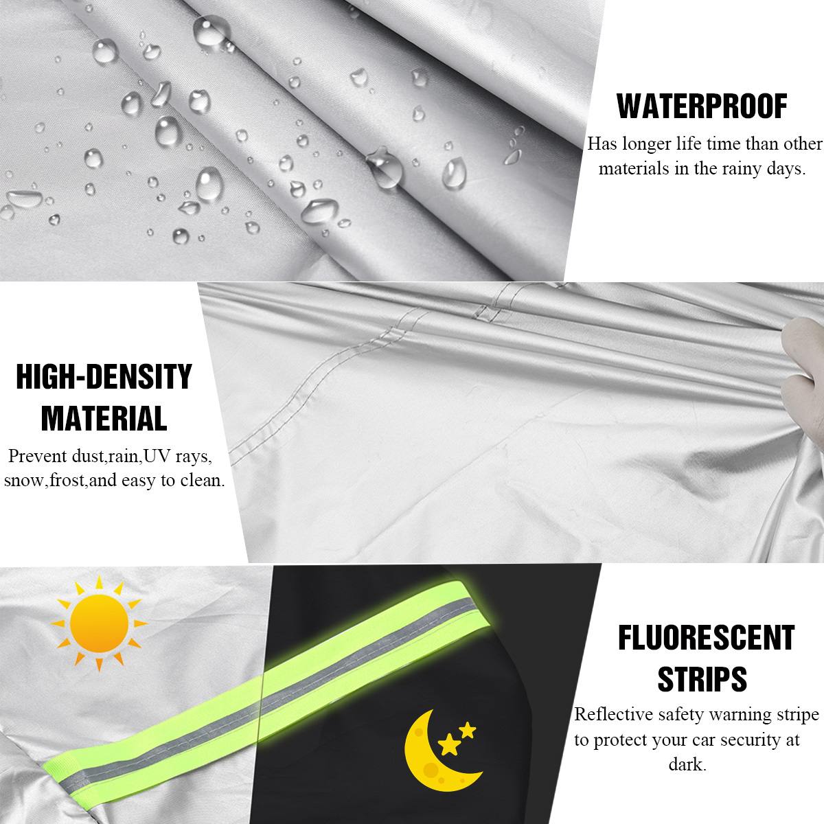 Car-Covers Protector Full Body Covers Reflective Strip Outdoor Waterproof on Car Cover Universal For Sedan SUV Auto Accessories