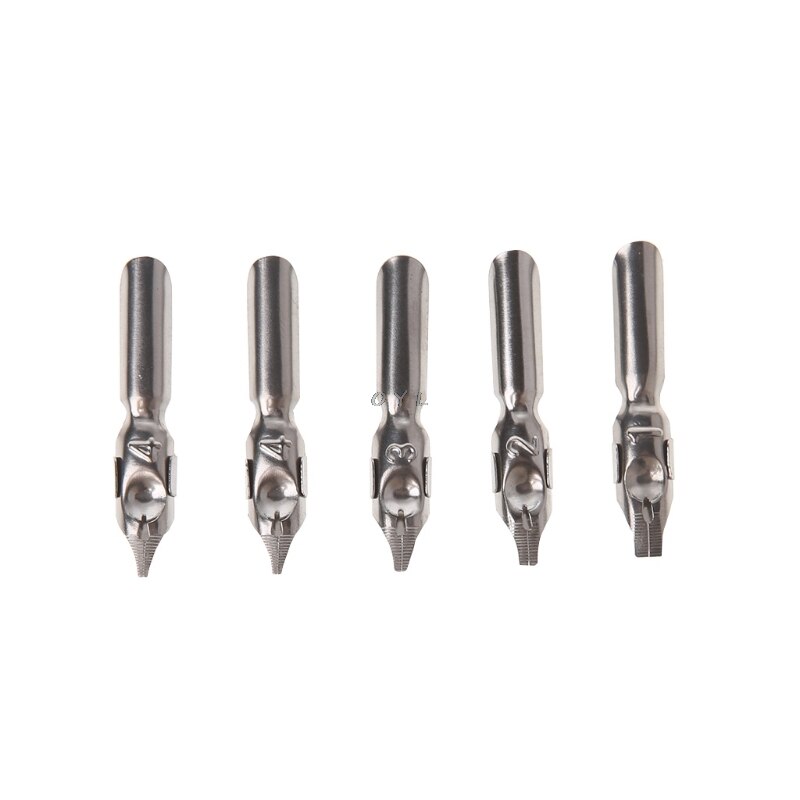 1 stk dip penn  x5 stk nib kalligrafi tegning dip ink nib penn sett signatur skrift antikk for studenter virksomhet