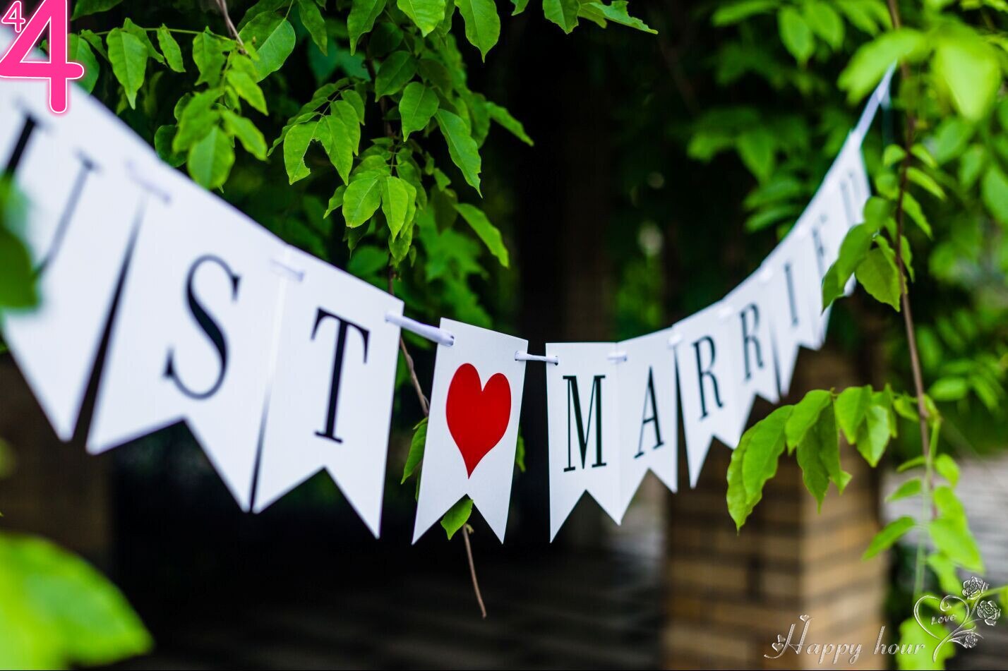 Net Getrouwd Banner Auto Decoraties Gewoon Getrouwd Teken Garland Voor Bruids Douche Decoraties, Foto Rekwisieten En Auto