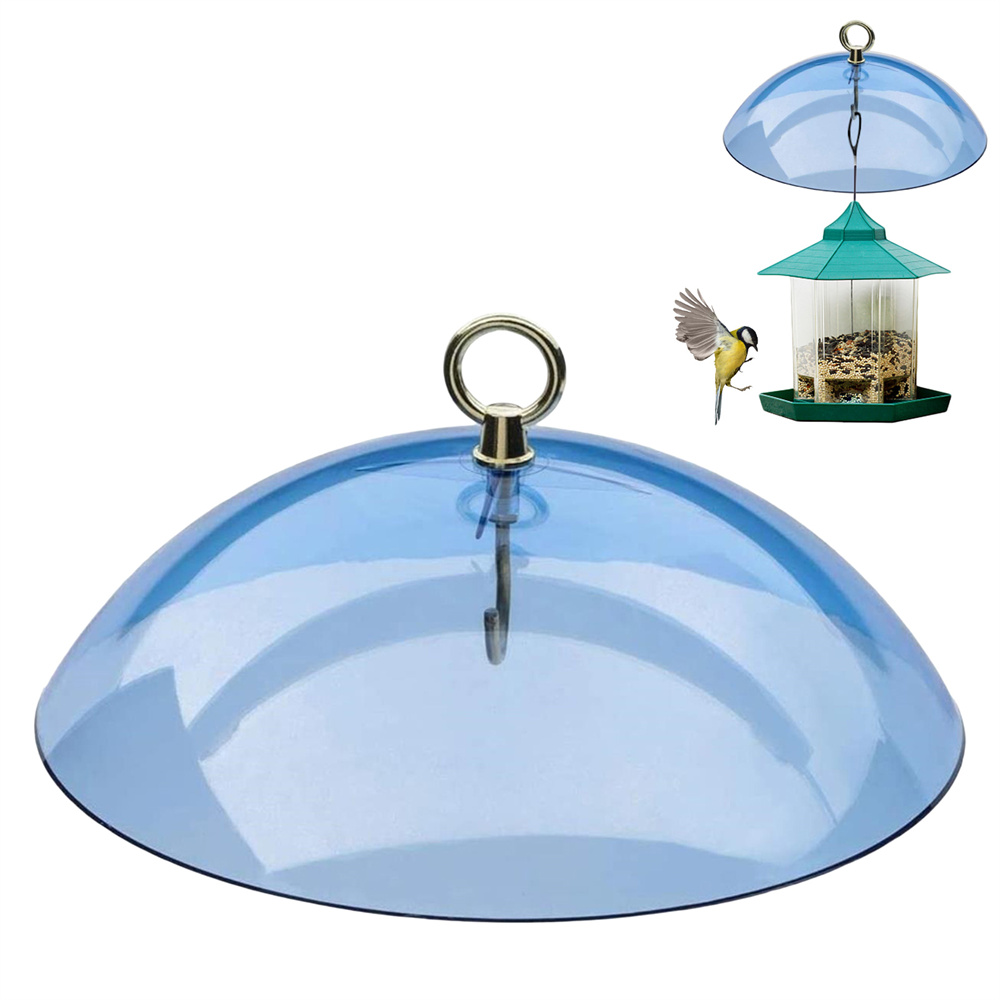 Protective Dome Rain Cover for Outdoor Hanging Bird Feeder Hummingbird Feeders Snow Baffle Sun Protect Shield Garden Supplies