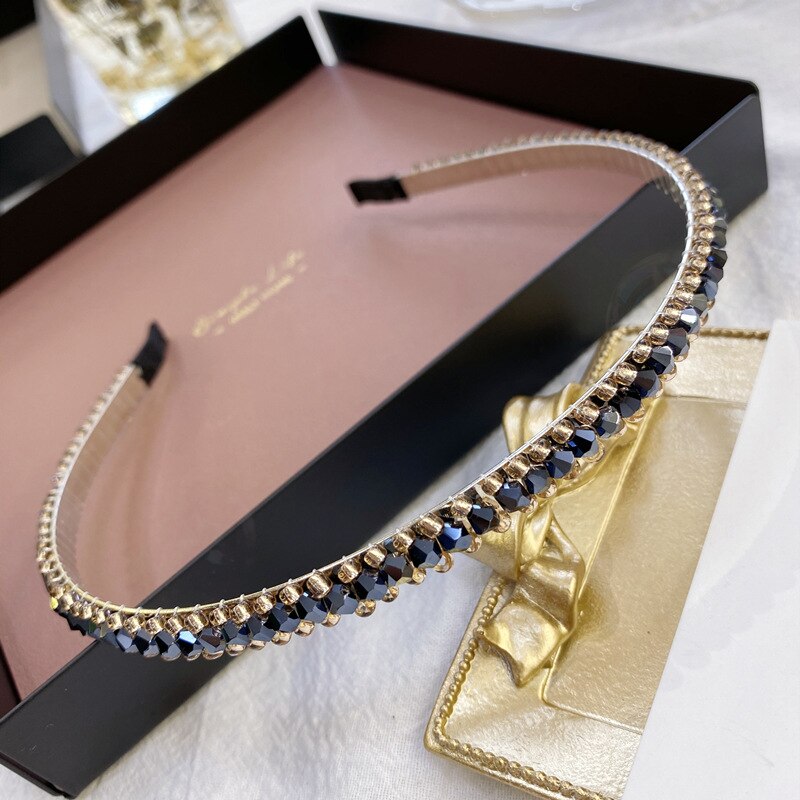 Kvinder fulde perler hårbånd søde pandebånd hårbundt dame hår bøjler hårtilbehør brude hovedbeklædning bånd klip: 2